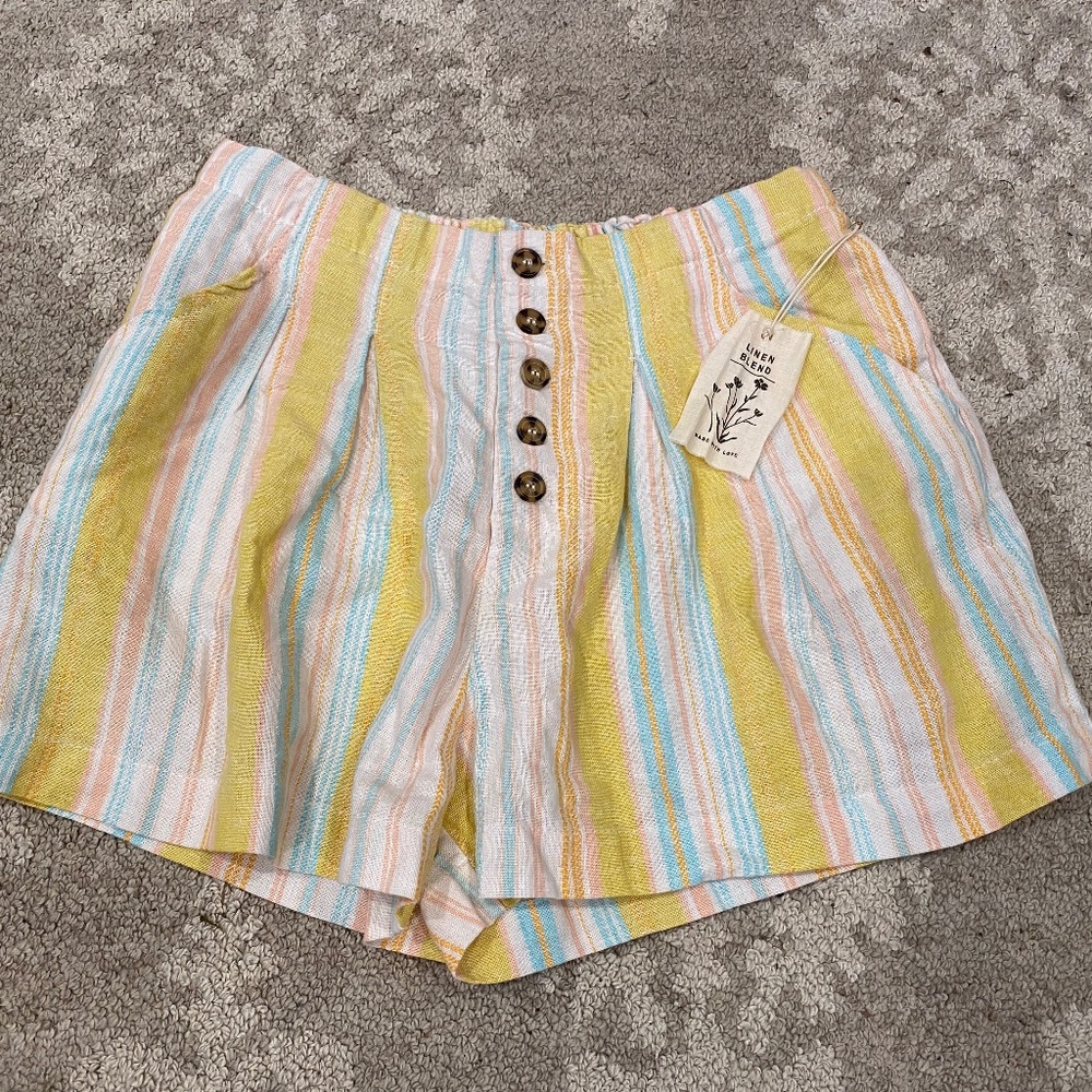 NWT Indigo Rein Striped Shorts Sz. Small